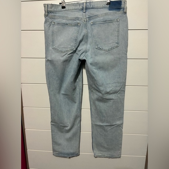 Abercrombie Low Rise 90s Straight Light Wash Blue Size 33/16R - Picture 13 of 15